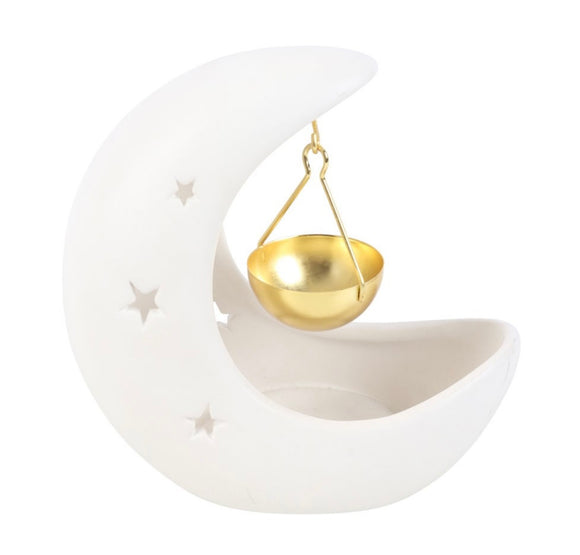 White Moon Wax Burner